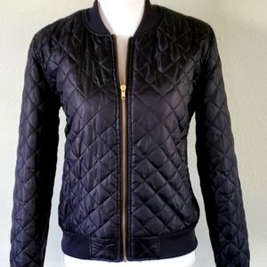 APRIL GIRL Quilted Bomber Jacket - Size M (EUC)